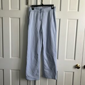 Lululemon Loungeful Straight Leg Pant (full length), Pastel Blue, size 6